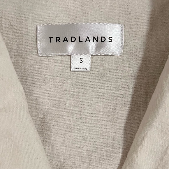 Tradlands Coast Camp Shirt Crinkle Cotton - Birch / S - Picture 5 of 8